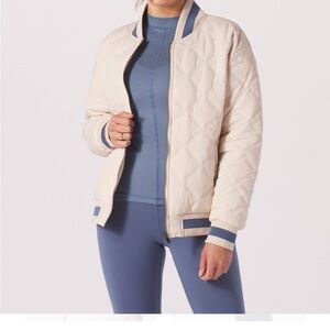 Glyder Cream Bomber Jacket